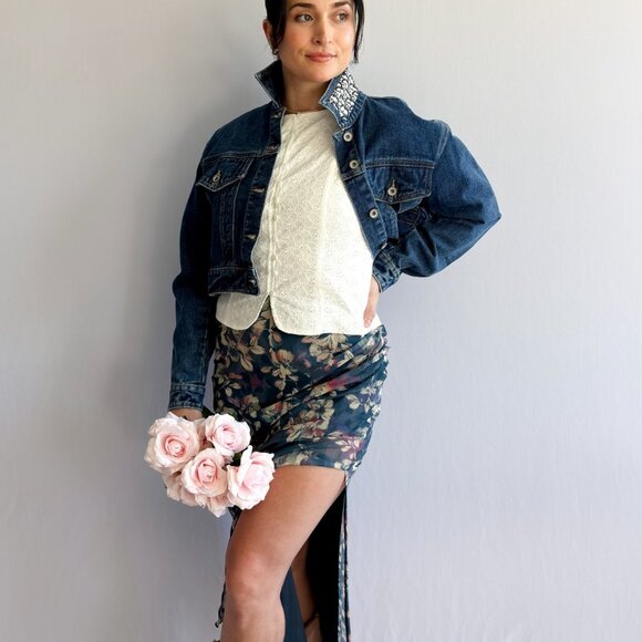 J'adore Jean Jacket Dark Wash Denim - Picture 8 of 16